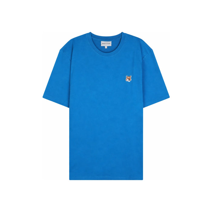 Maison Kitsune Fox Head Patch Regular T-Shirt Blue LM00104 KJ0008 P451