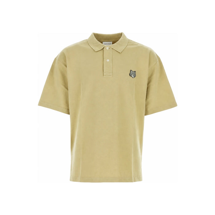 Maison Kitsune Oversized Bold Fox Head Patch Polo Shirt Navy MM00202 KJ7010 P357