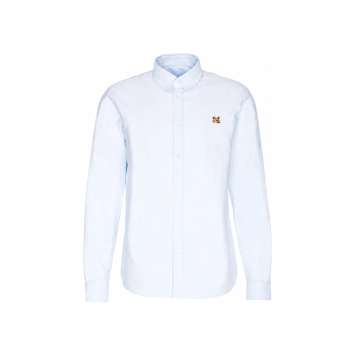 Maison Kitsune Mini Fox Head Classic BD Long Sleeve Shirt MM00413WC2010 P410