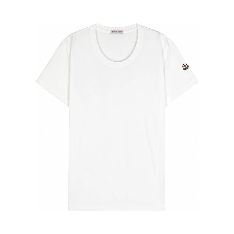 Moncler Logo Cotton Jersey Short Sleeve T-Shirt Black