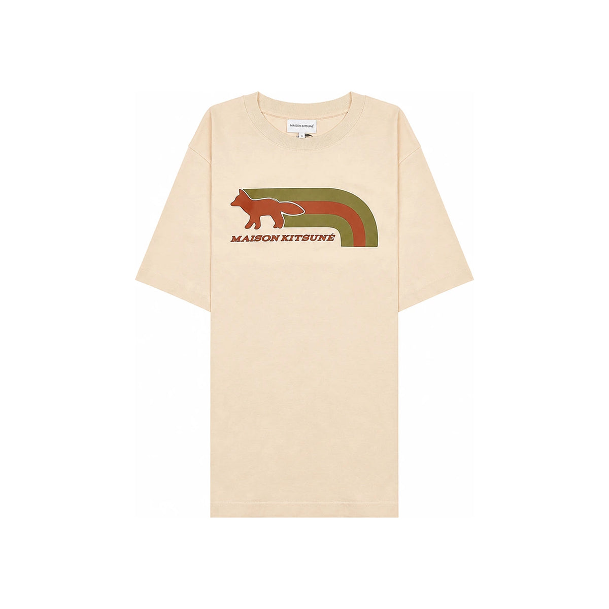 Maison Kitsune Flash Fox Comfort T-Shirt Navy Men’s