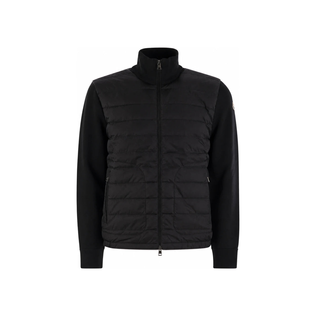 Moncler Wool Knit Down Cardigan Jacket Black Men