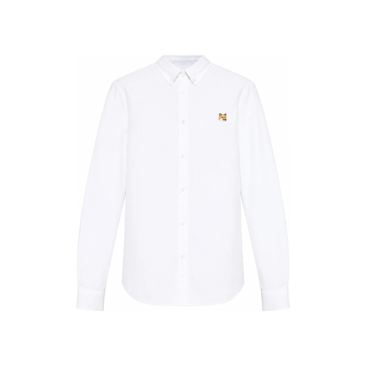 Maison Kitsune Mini Fox Head Cotton Long-Sleeve Men's Shirt