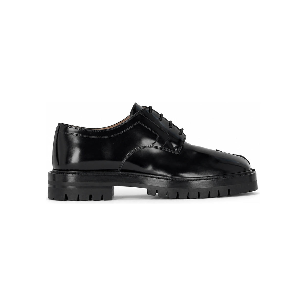 Maison Margiela Black Leather Derby Shoes Men’s Dress Shoes