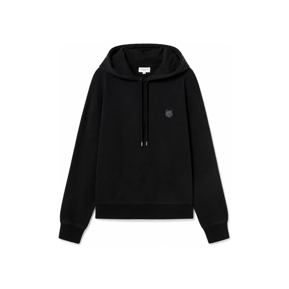 Maison Kitsune Men's Fox Head Patch Oversized Hoodie LM00705KM0001 BK