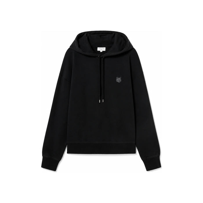 Maison Kitsune Men's Fox Head Patch Oversized Hoodie LM00705KM0001 BK