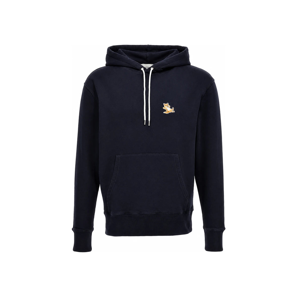 Maison Kitsune Chillax Fox Patch Navy Hoodie Unisex IU00355 KM0001 P480