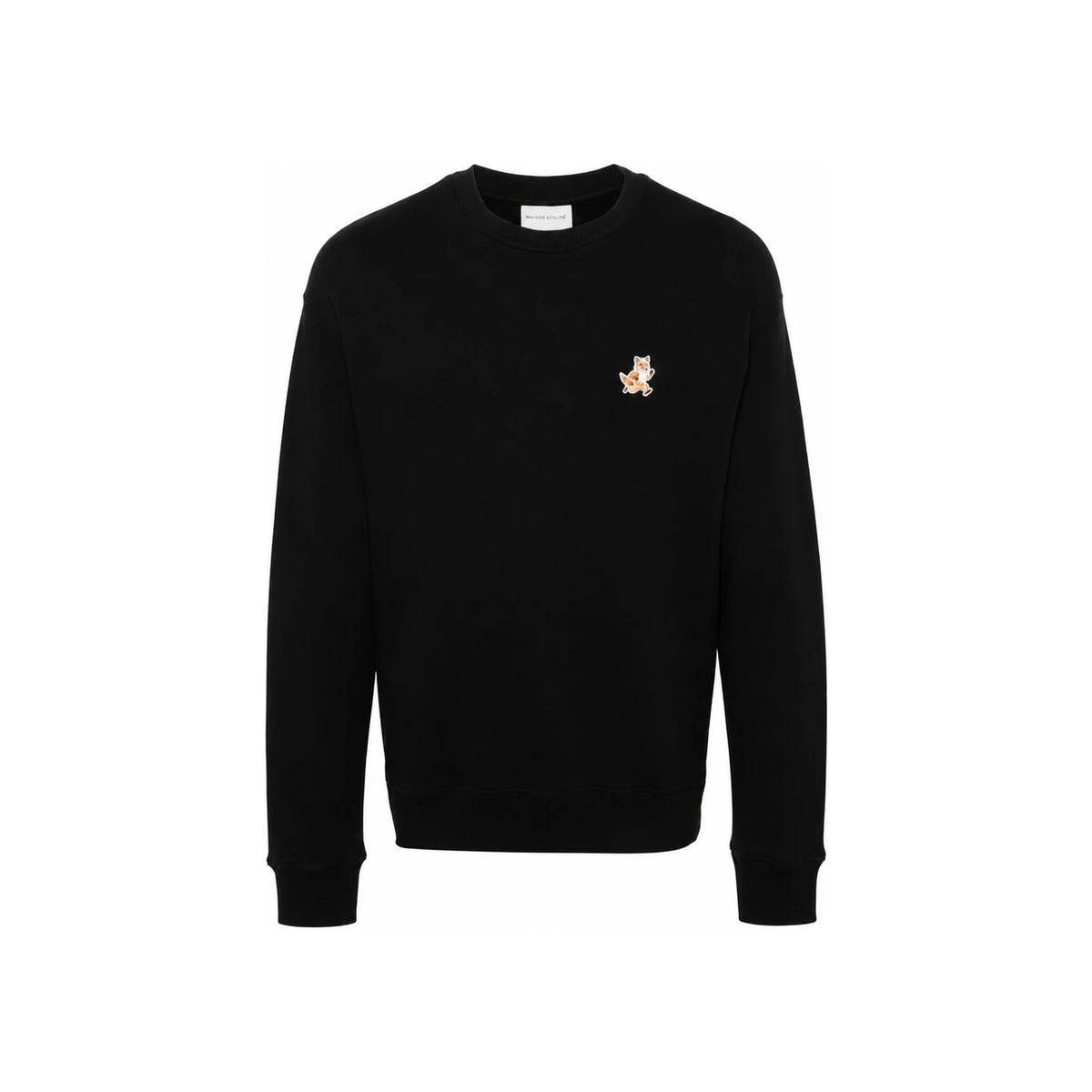 Maison Kitsune Black Speedy Fox Logo Men’s Sweatshirt MM00313KM0307 P199