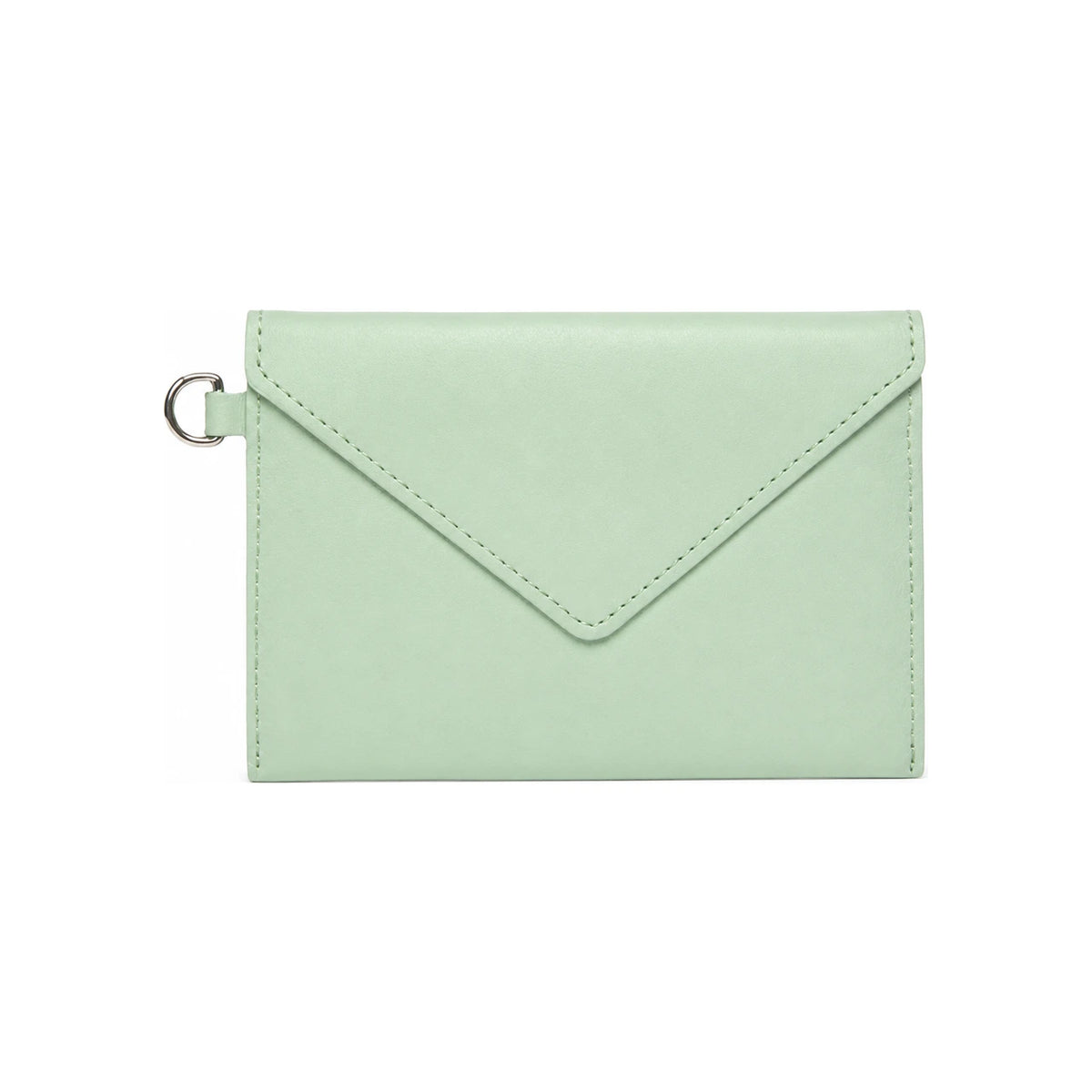 Maison Kitsune Silver Logo Strap Card Holder Wallet IU05528LC0025 P322