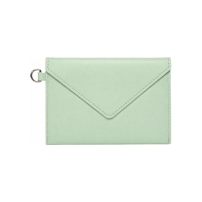 Maison Kitsune Silver Logo Strap Card Holder Wallet IU05528LC0025 P322