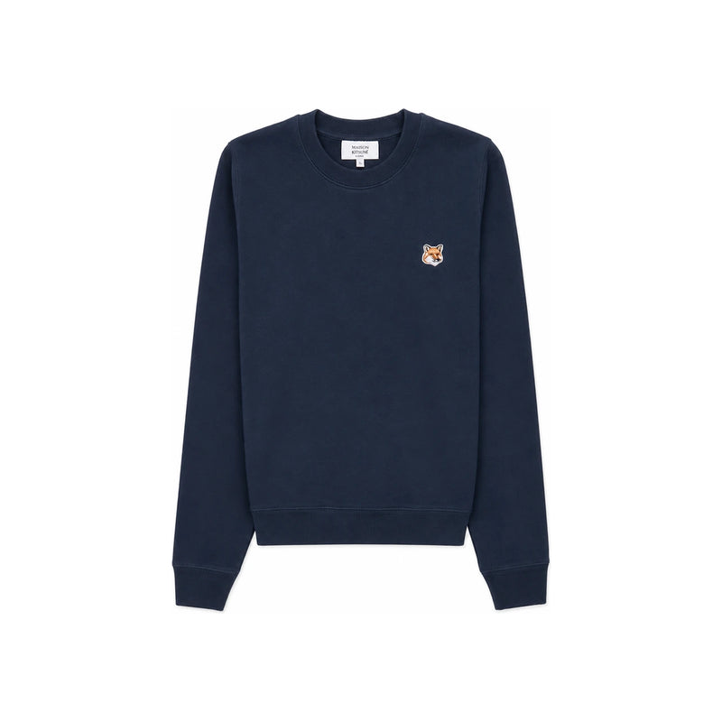 Maison Kitsune Fox Head Logo Women’s Navy Sweatshirt LW00302KM0001 P476
