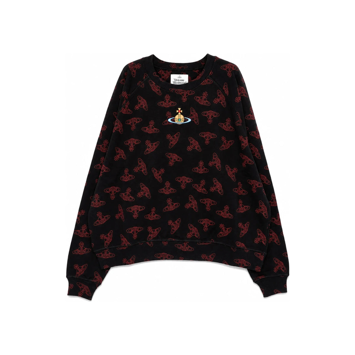 Vivienne Westwood Raglan Sweatshirt Pullover Black Cotton