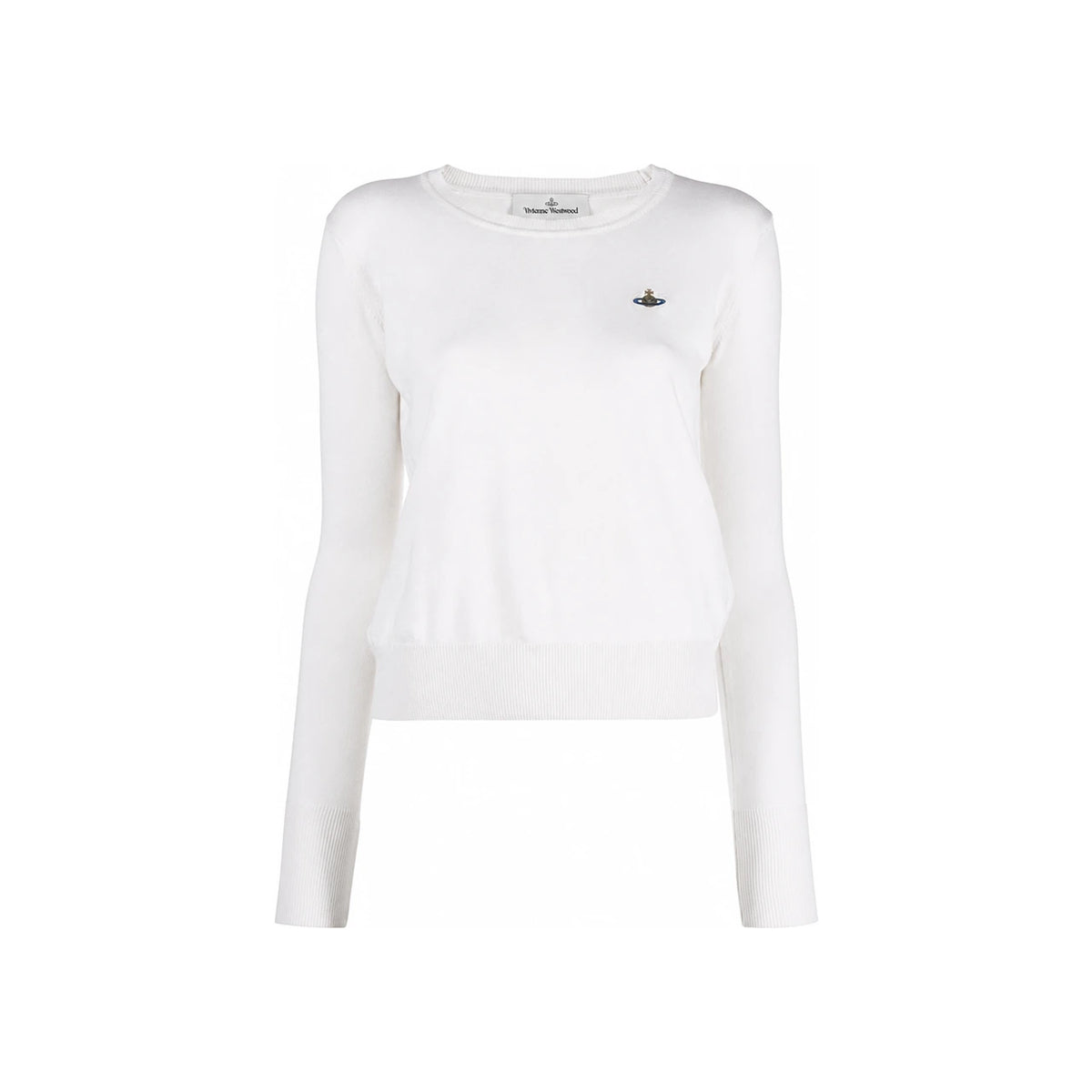 Vivienne Westwood Bea Cream Round Neck Knit Sweater