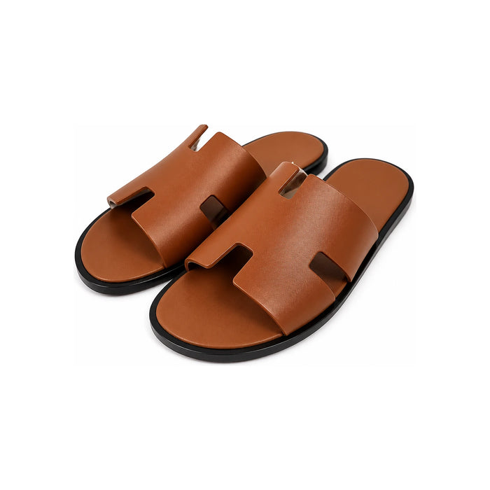 HERMES Izmir Men's Slide Sandals Gold