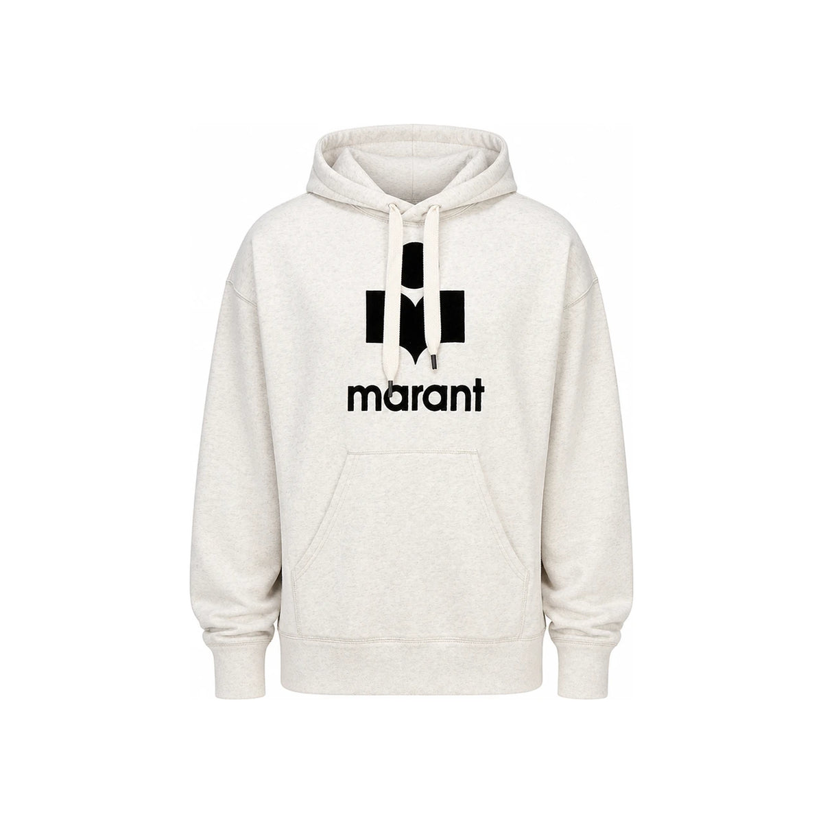 Isabel Marant Logo Fleece Hoodie Men’s Black Pullover Sweater