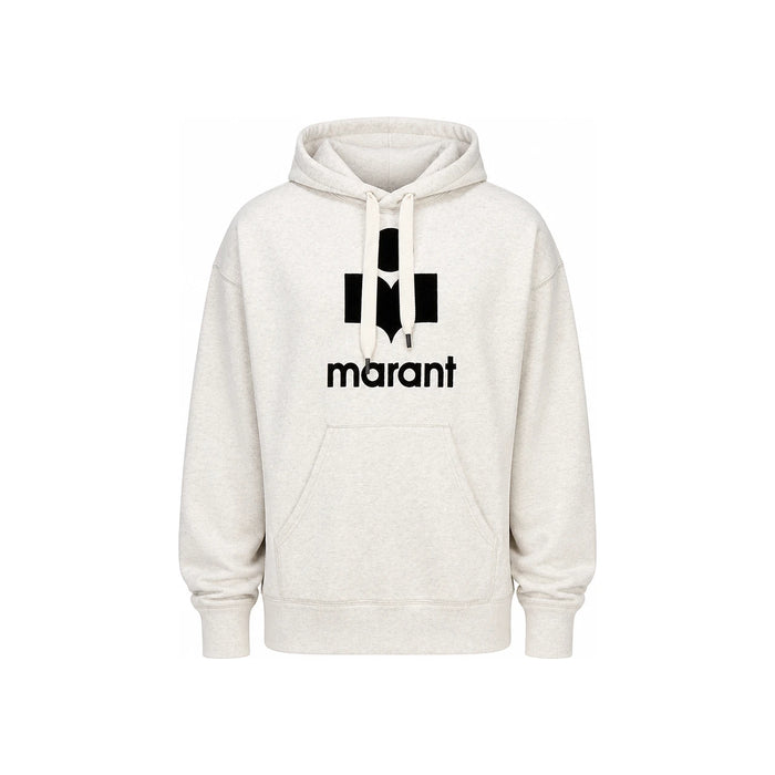 Isabel Marant Logo Fleece Hoodie Men’s Black Pullover Sweater