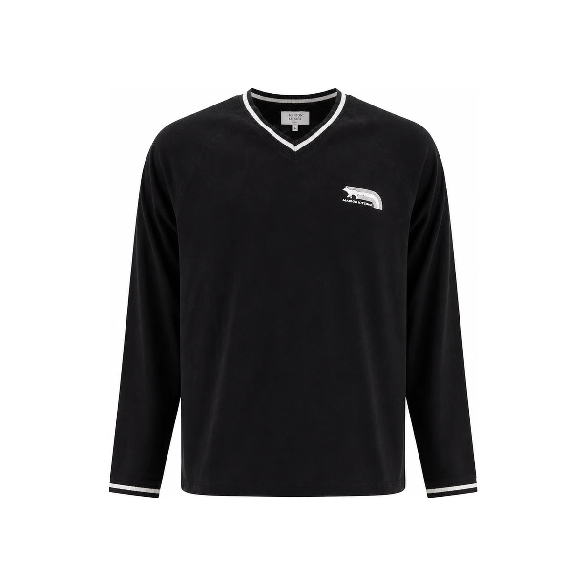Maison Kitsune Flash Fox Raglan Long Sleeve T-Shirt NM00108 KJ0119 P199