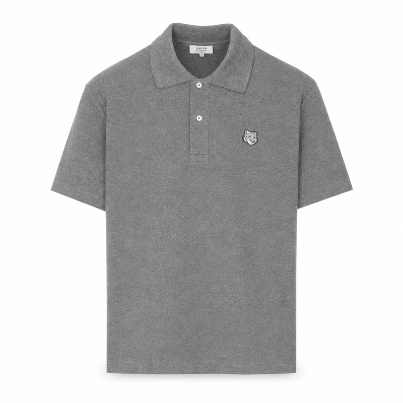 Maison Kitsune Bold Fox Oversized Polo Collar Short Sleeve S MM00210 KJ7010 H131