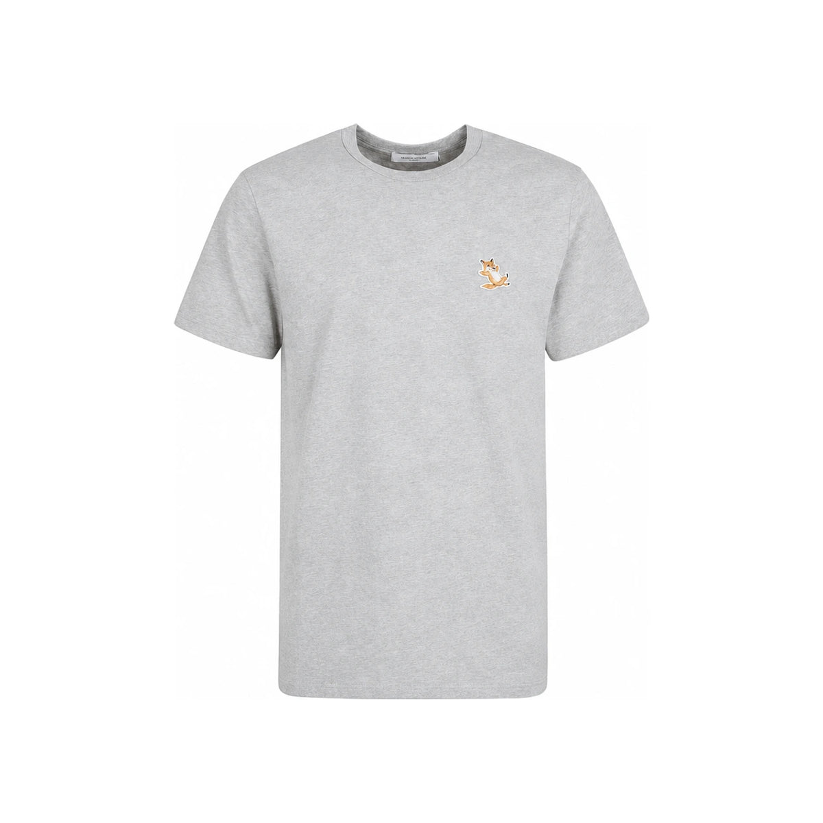 Maison Kitsune Chillax Fox Patch Short Sleeve T-Shirt GU00154KJ0010 GREYMELANGE