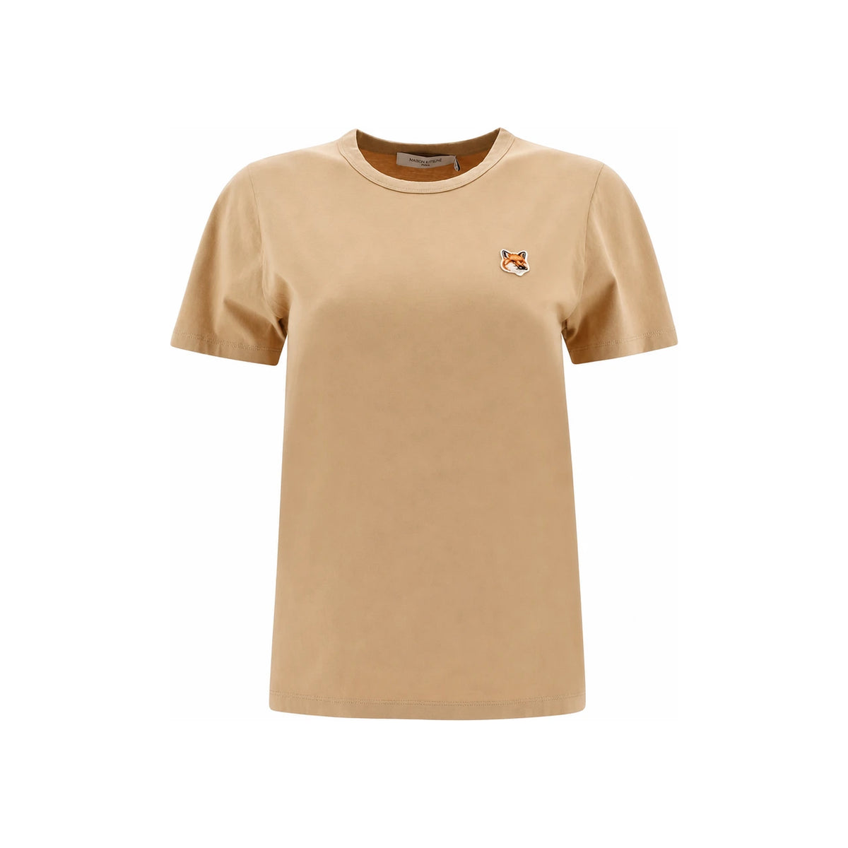 Maison Kitsune Women's Beige Fox Logo T-Shirt AW00103KJ0005 P220
