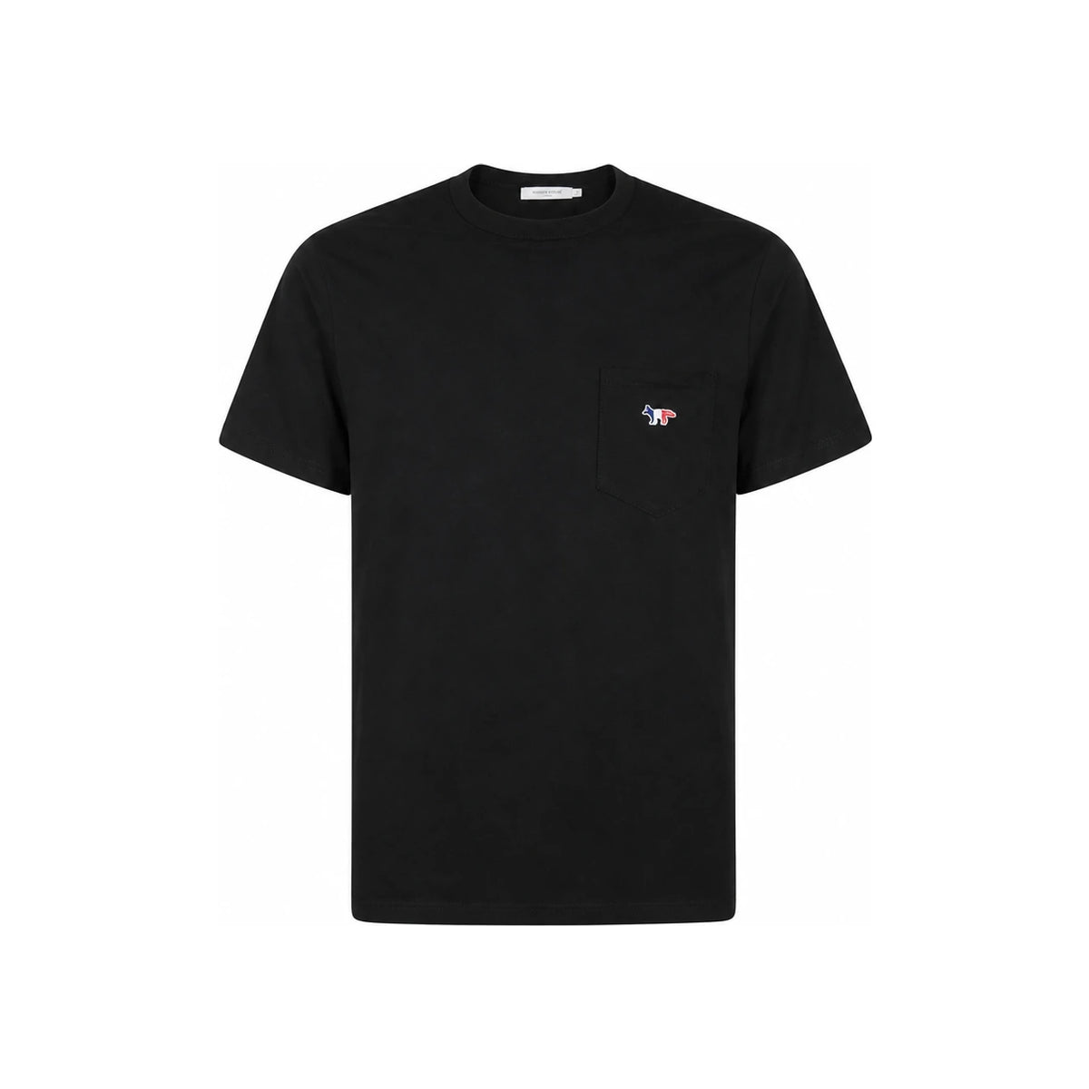 Maison Kitsune Men's Tricolor Fox Logo Black T-Shirt FM00120 KJ0010 P199