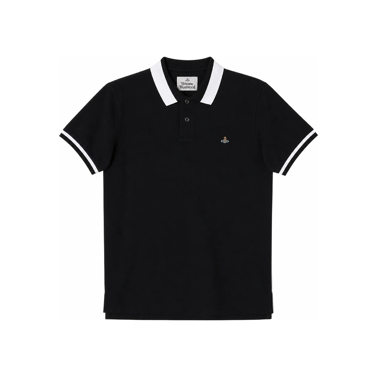 Vivienne Westwood Black Short Sleeve Polo Shirt