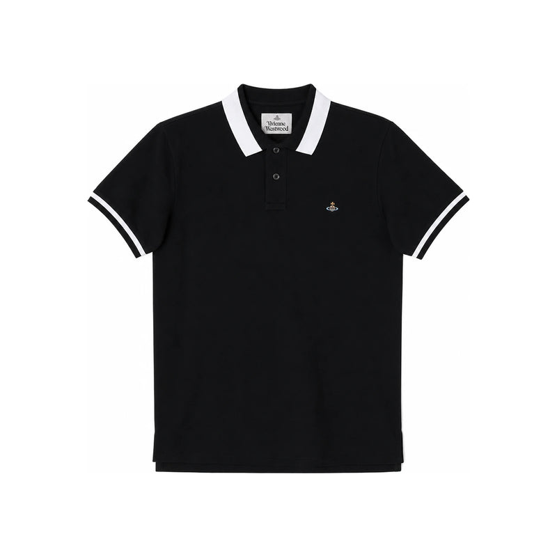 Vivienne Westwood Black Short Sleeve Polo Shirt