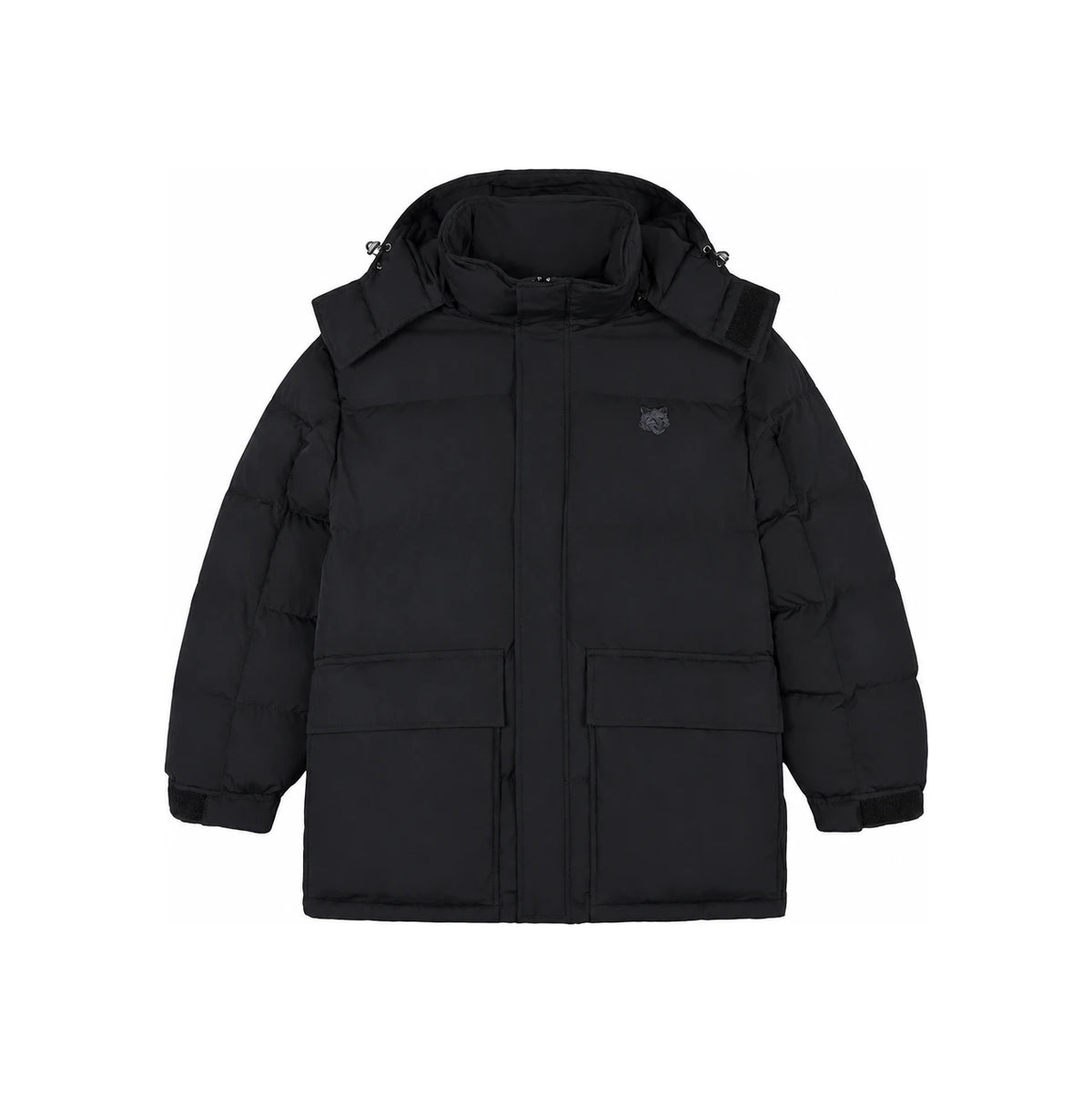 Maison Kitsune Bold Fox Logo Puffer Jacket Men’s Black Down LM02204 WQ4016 P199