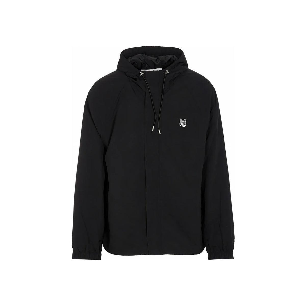 Maison Kitsune Fox Head Windbreaker Jacket Men Black LM02228 WQ4019 P199