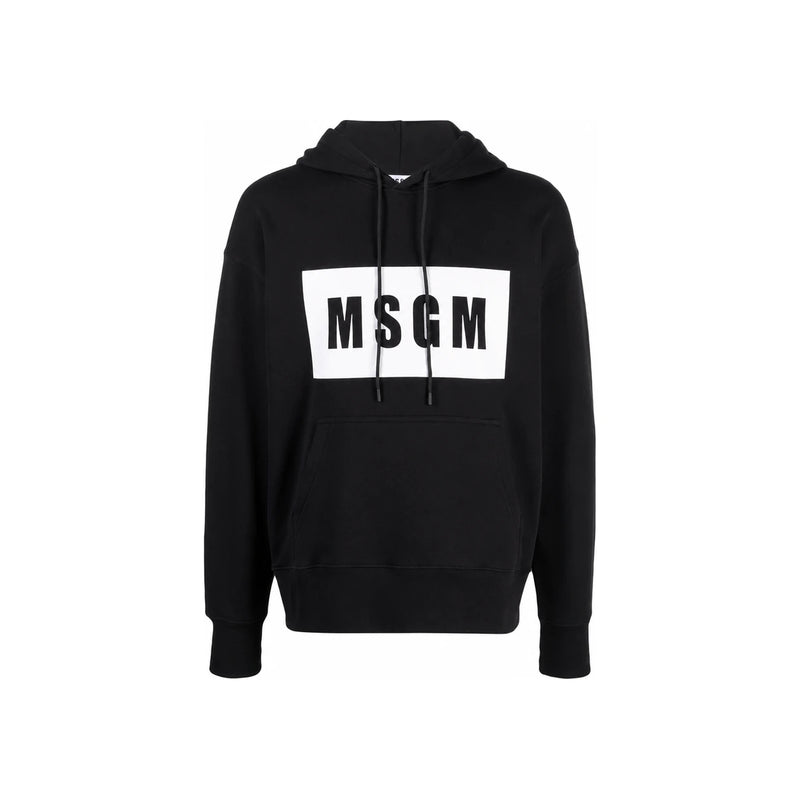 MSGM Hooded Sweatshirt Women’s Top 2000MM52520000099 BLACK DOM