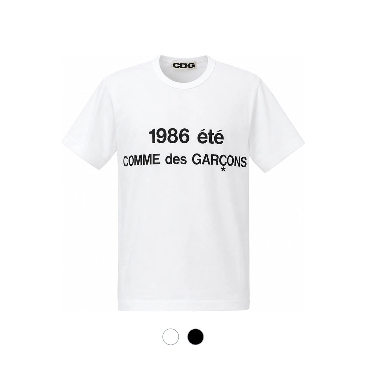 Comme des Garcons Black White Graphic T-Shirt for Men SZ T028 051 1