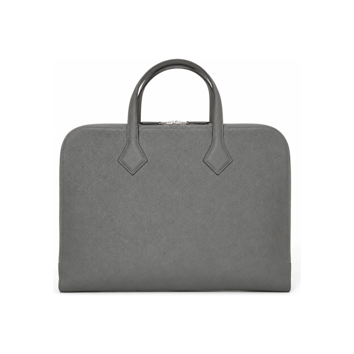 HERMES Victoria Light Brief Case Gris Unisex Tote Bag