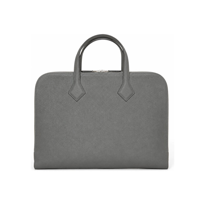 HERMES Victoria Light Brief Case Gris Unisex Tote Bag