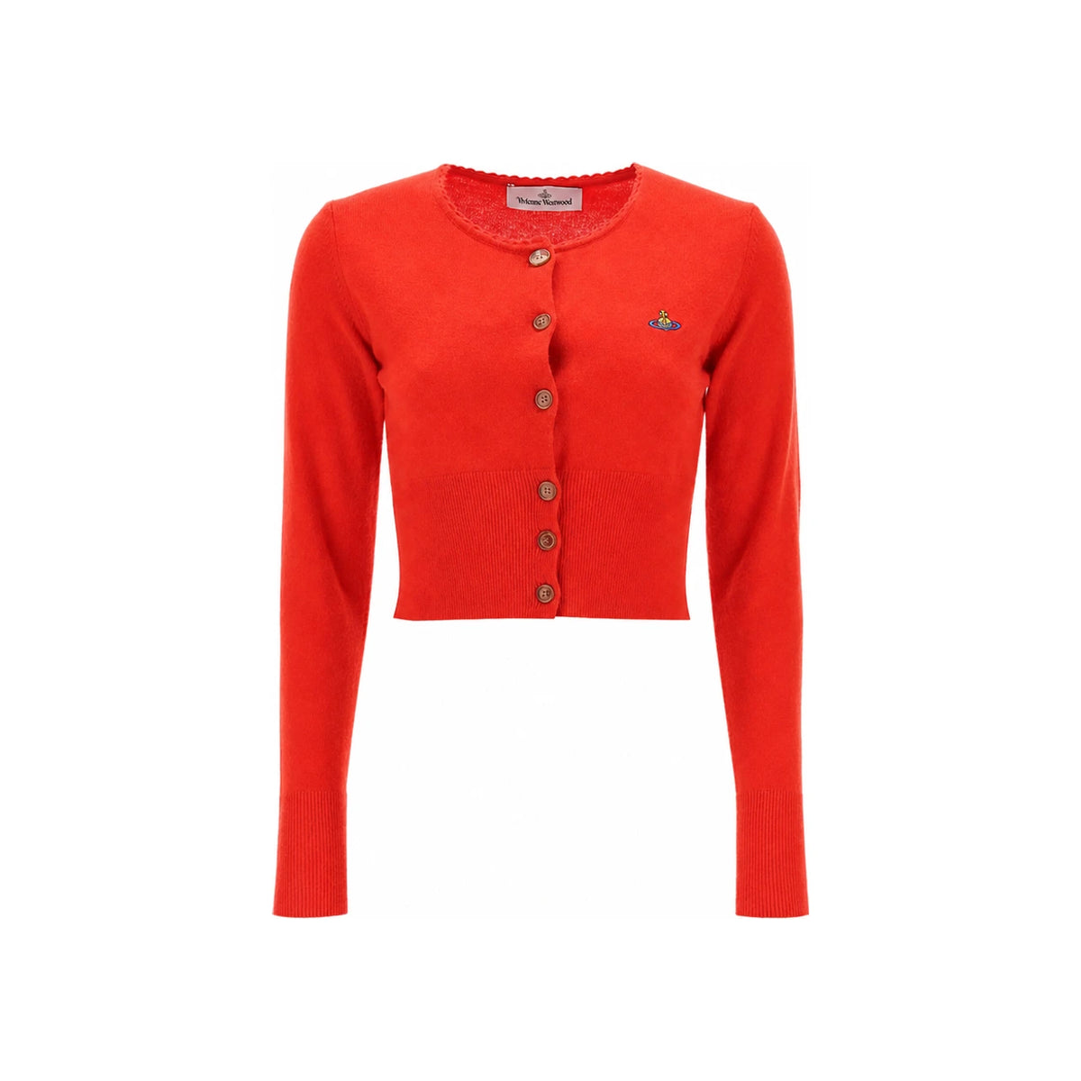 Vivienne Westwood Bea Cropped Cardigan Women’s Pink Knit