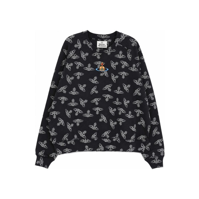 Vivienne Westwood Raglan Sweatshirt Black Cotton Pullover Top