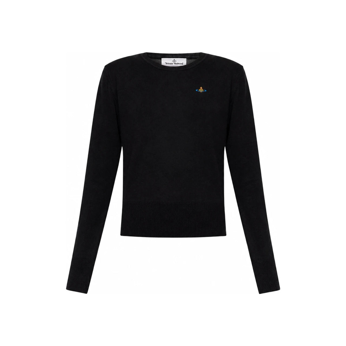 Vivienne Westwood BEA Jumper Black Long Sleeve Round Neck Knit