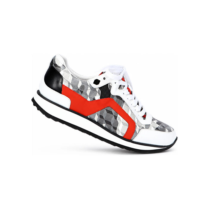 Pierre Hardy Adonis Men's Low-Top Running Sneakers KX05 MULTI WHITE