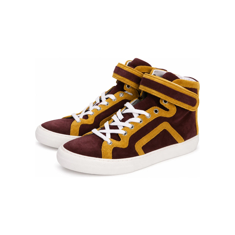 Pierre Hardy Adonis Men's Suede High Top Sneakers 101 TRIM WY