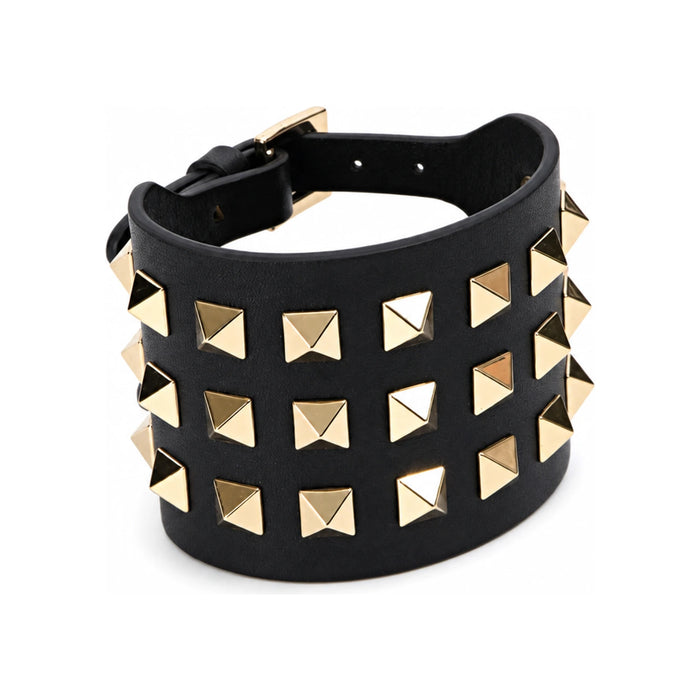 VALENTINO Rockstud Leather Bracelet IW0J0254 0NO