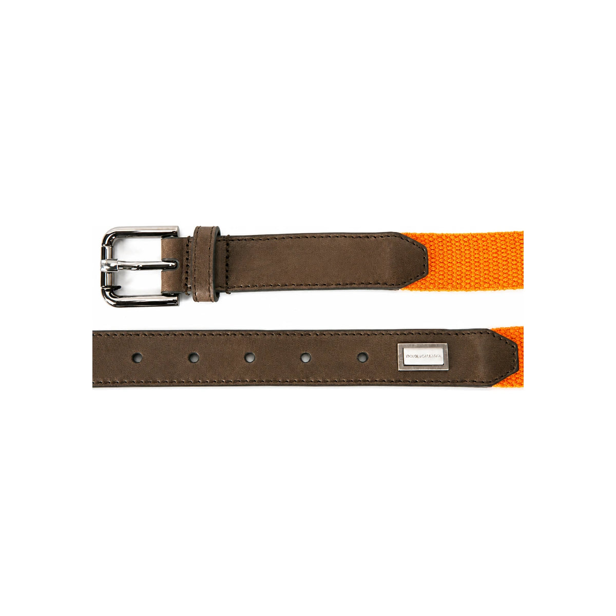 Dolce&Gabbana Men's Mini Plaque Belt BC3418 8B977