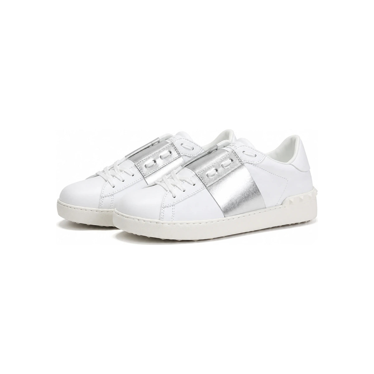 VALENTINO Men's Silver Hidden Low-Top Sneakers PY2S0830 FLR 857