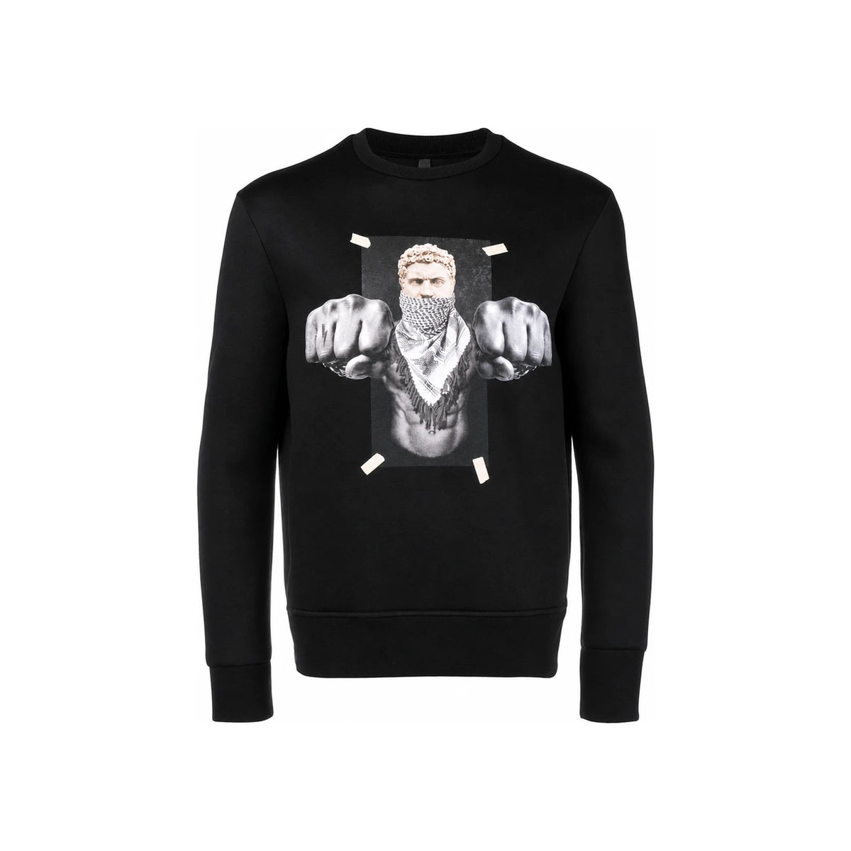 Neil Barrett Boxing Brutus Graphic Crewneck Sweatshirt Men's PBJS376B H555S 1414