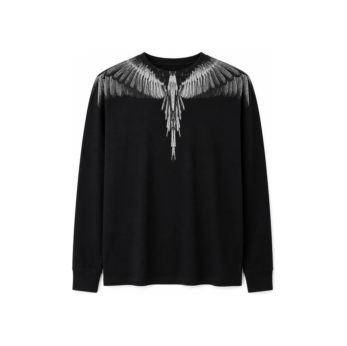 Marcelo Burlon Wing Print Long Sleeve T-Shirt for Men CMAB007F