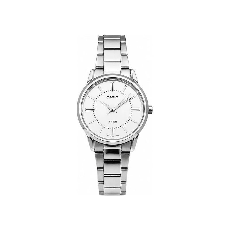 Casio Silver Stainless Steel Analog Women’s Watch LTP 1303D 7AVDF