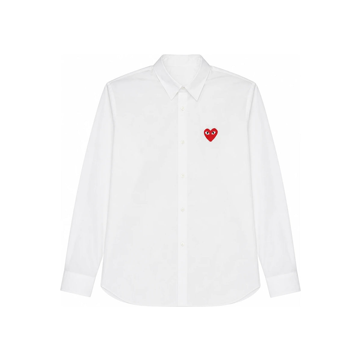 Comme des Garcons Red Heart Patch Men’s Long Sleeve Shirt AZ B002 051 2