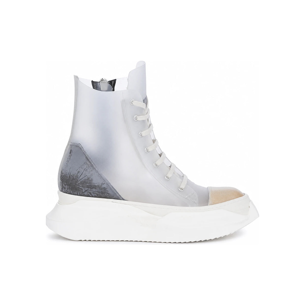 Rick Owens DRKSHDW Women's Transparent Abstract High-Top Sn DS21S2840VYTMS110111
