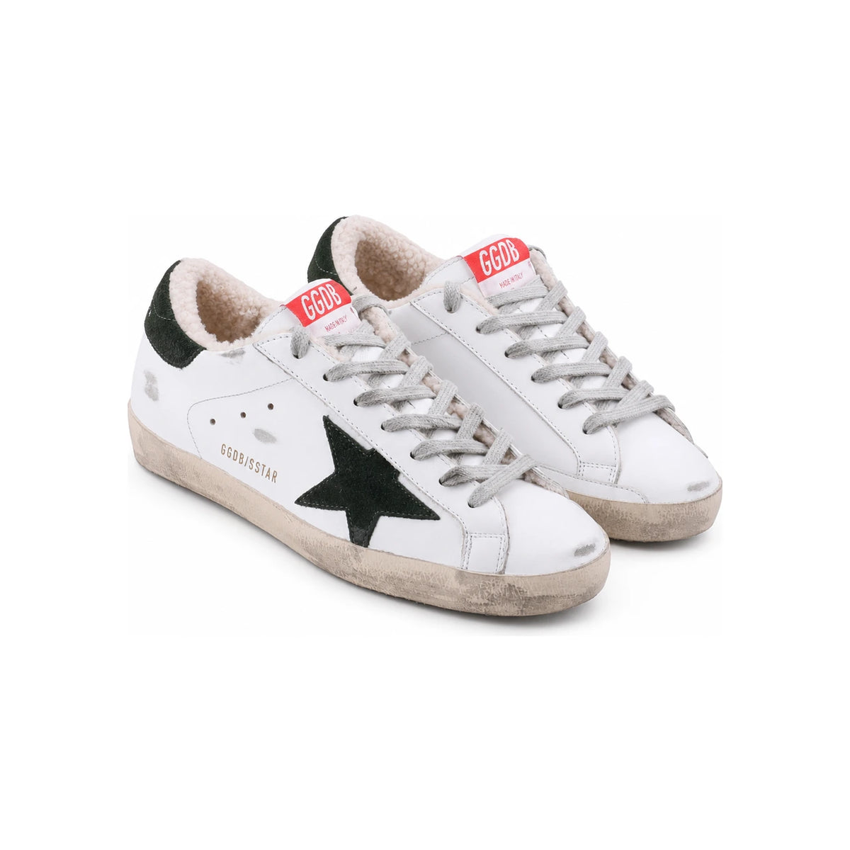 GOLDEN GOOSE Men's Wool Superstar Low-Top Sneakers GMF00101 10770