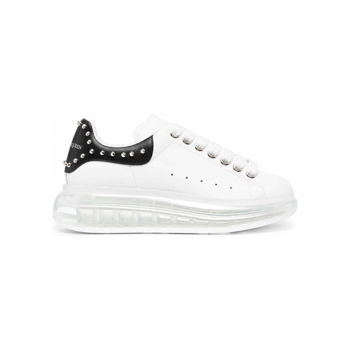 Alexander Mcqueen Women's Studded Clear Sole Low-Top Sneakers 650814