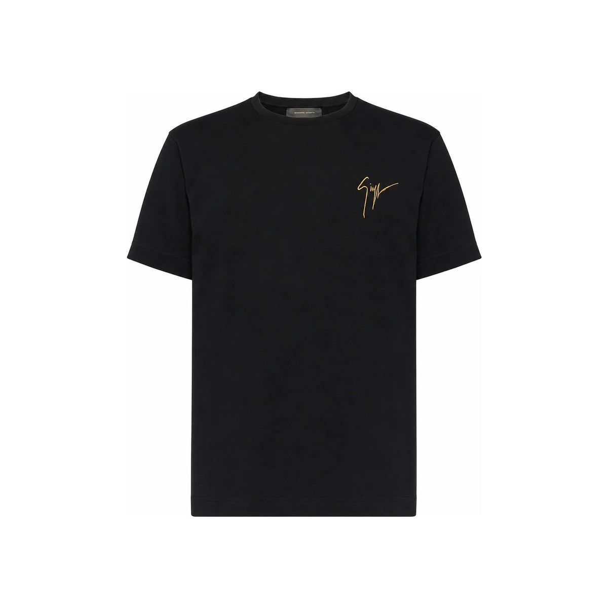 Giuseppe Zanotti Logo Embroidered Short Sleeve T-Shirt Black