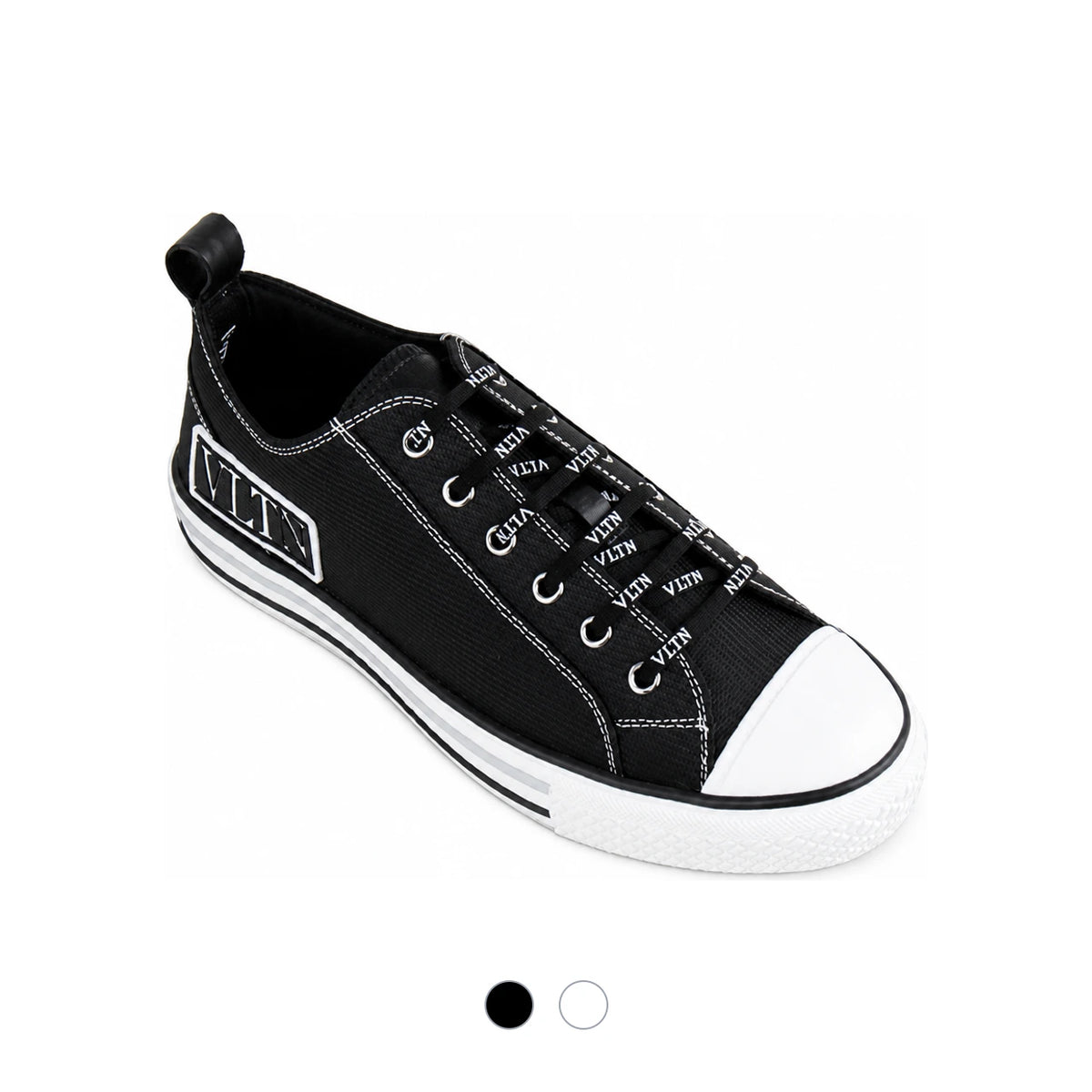 VALENTINO Giggies Men's Low Top Sneakers White Black XY2S0D57MBU